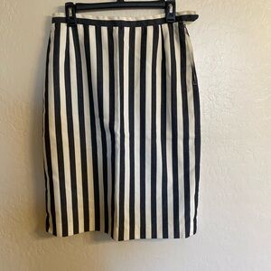 Vintage Trevira Striped Pencil Skirt